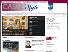 Tablet Screenshot of casinodesignmagazine.com